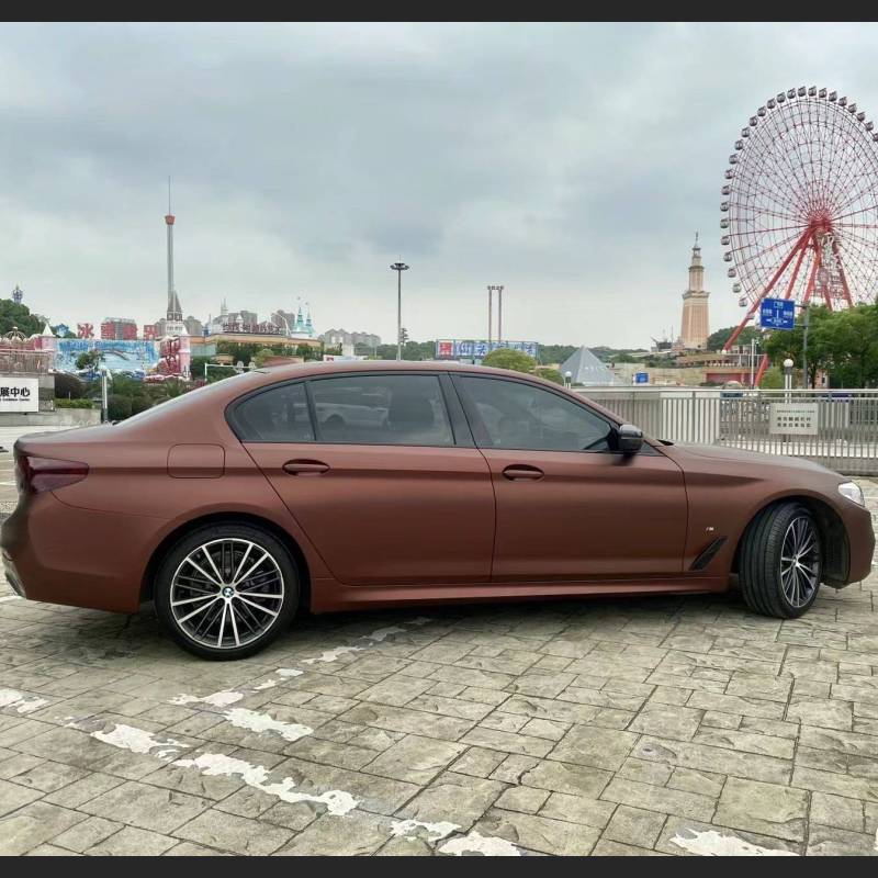 Ravoony Plus Ultimate Flat Coffee Brown Car Wrap BMW 3 Series Wrap