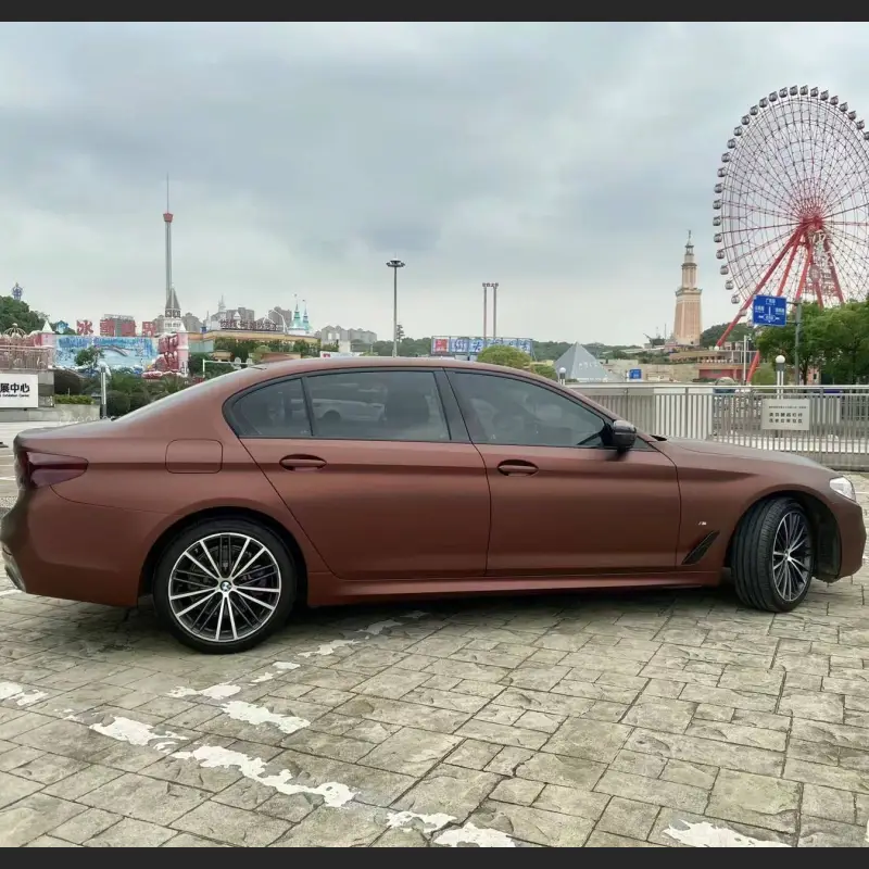 Ravoony Plus Ultimate Flat Coffee Brown Car Wrap BMW 3 Series Wrap