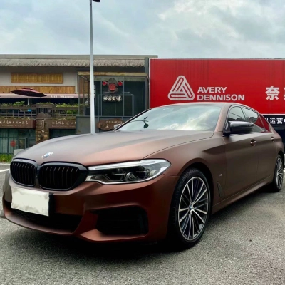 Ravoony Plus Ultimate Flat Coffee Brown Car Wrap BMW 3 Series Wrap 02