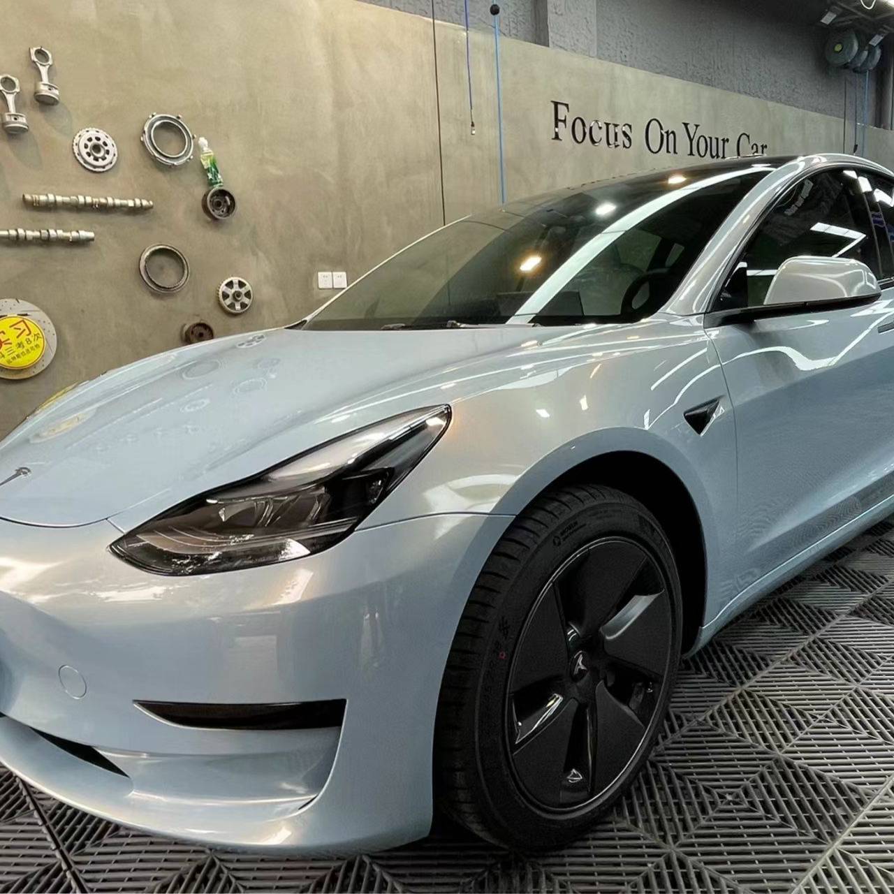 Ravoony Pro TPU Glossy Metallic Color Shift Blue Gold PPF Film