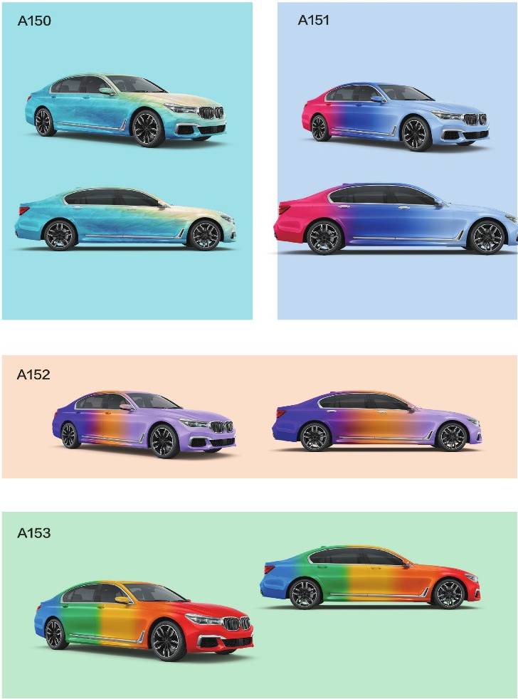 Ravoony Plus Customized Printable Car Vinyl Wrap-Gradient