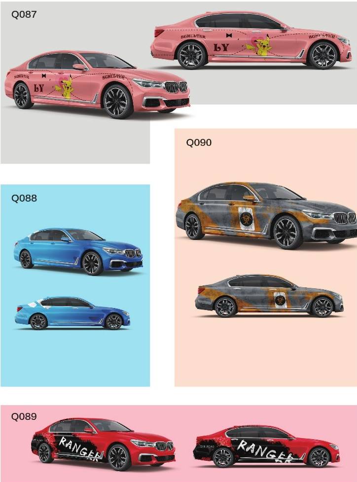 Ravoony Plus Customized Printable Car Vinyl Wrap-Pattern