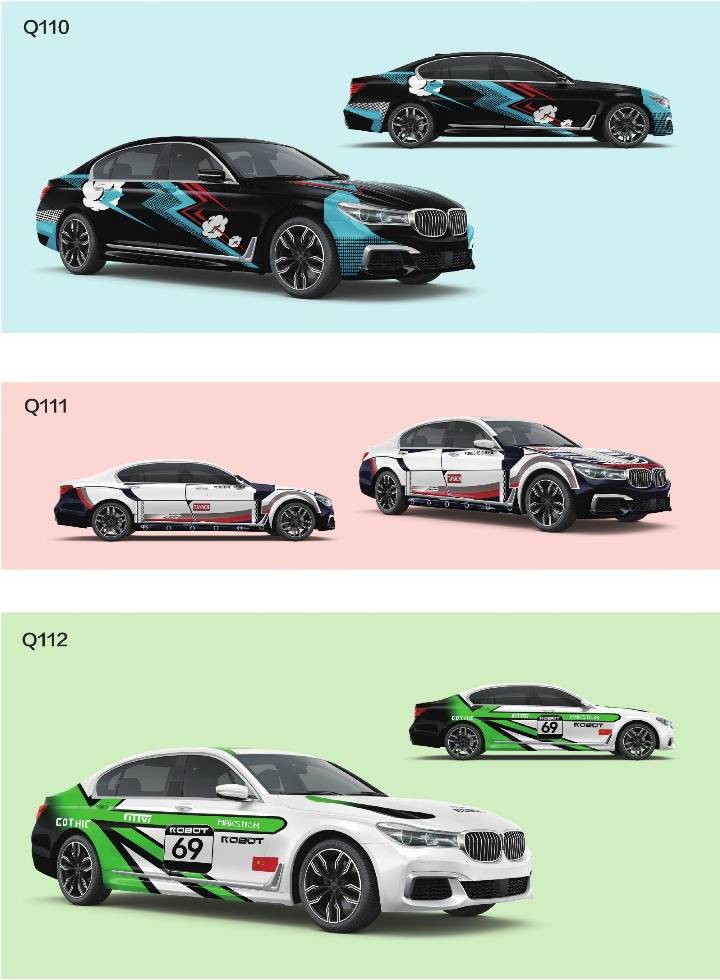 Ravoony Plus Customized Printable Car Vinyl Wrap-Pattern