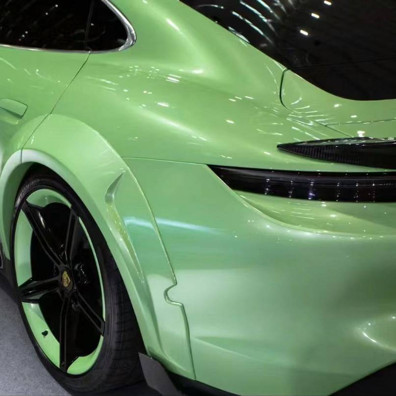 Ravoony Plus Glossy Gucci Flora Green Car Vinyl Wrap