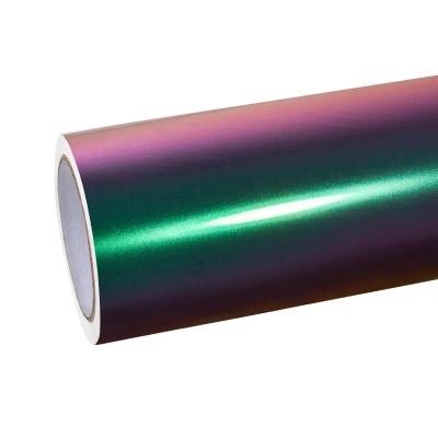 Ravoony Plus PET Glossy Metallic Green Galaxy Car Vinyl Wrap 01