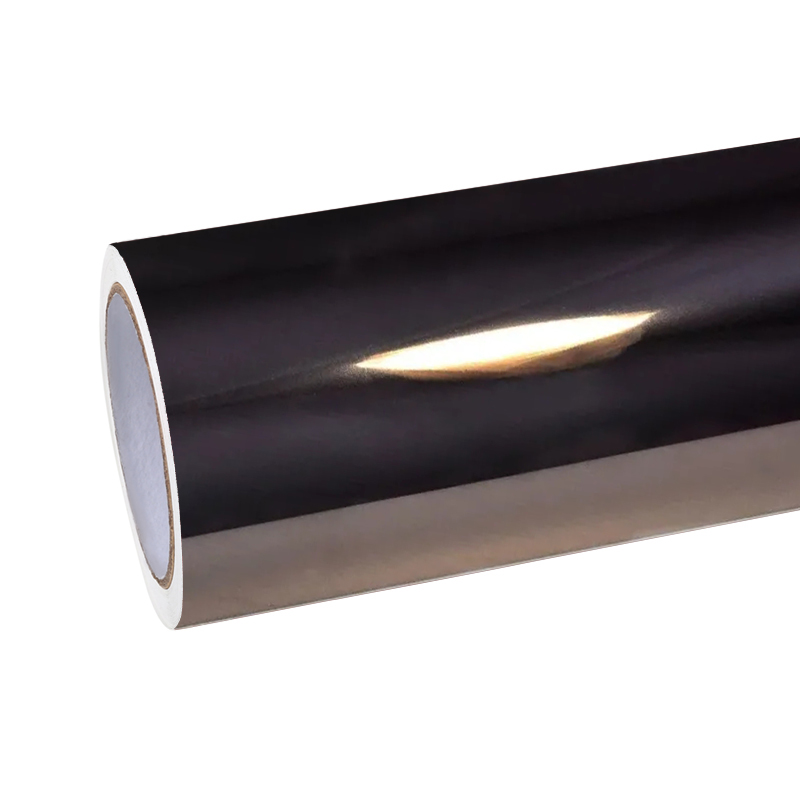 Ravoony Plus Super Gloss Chrome Black Vinyl Car Wrap