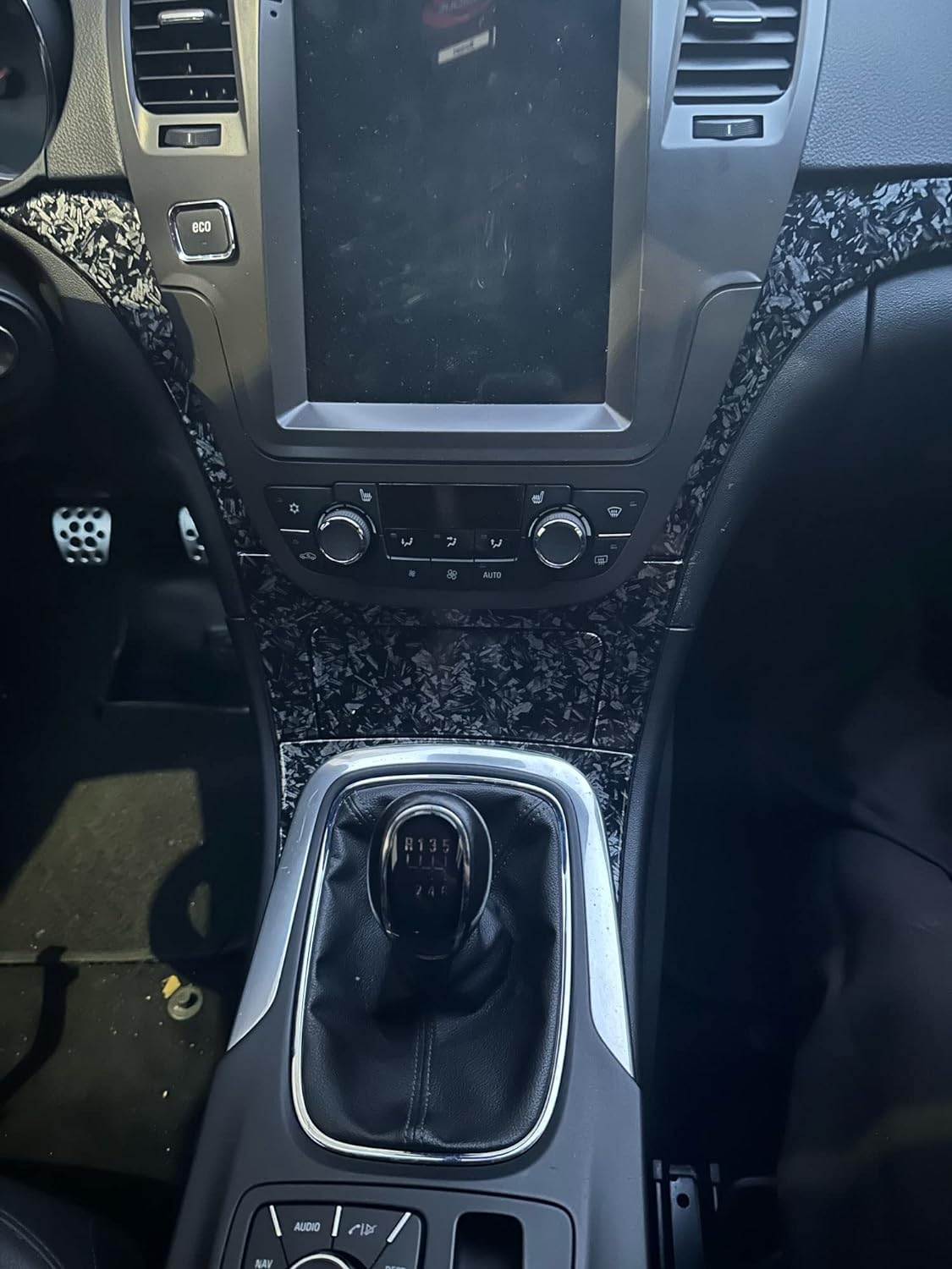 Ravoony Plus PET Gloss Carbon Fiber Forging Black Vinyl Wrap