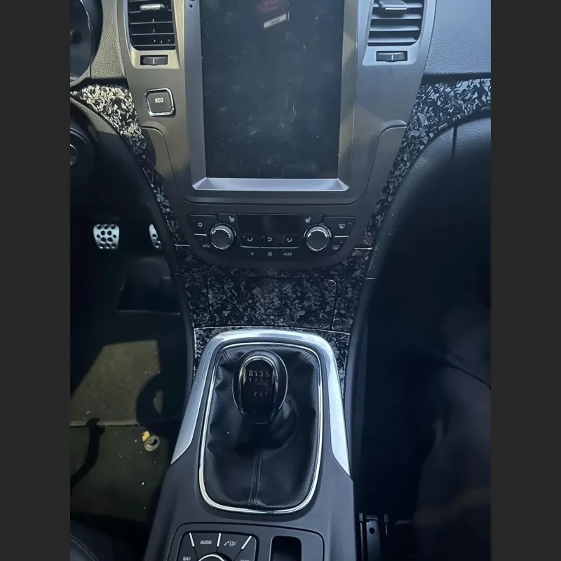 Ravoony Plus PET Gloss Carbon Fiber Forging Black Vinyl Wrap