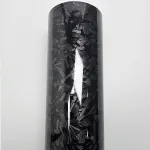 Ravoony Plus PET Gloss Carbon Fiber Forging Black Vinyl Wrap