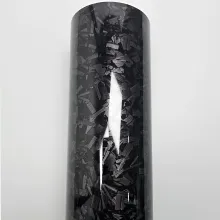 Gloss Carbon Fiber Forging Black Vinyl Wrap