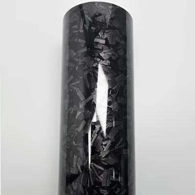 Ravoony Plus Gloss Carbon Fiber Forging Black Vinyl Wrap 02