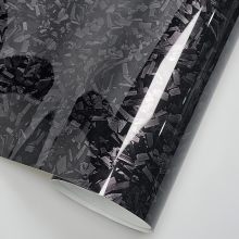 Gloss Carbon Fiber Forging Black Vinyl Wrap