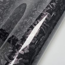 Gloss Carbon Fiber Forging Black Vinyl Wrap