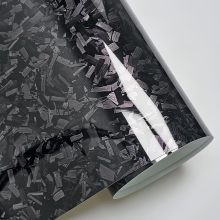 Gloss Carbon Fiber Forging Black Vinyl Wrap