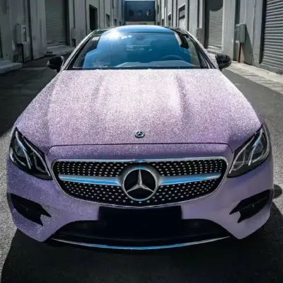 Ravoony Plus Super Glitter Purple Car Vinyl Wrap 02