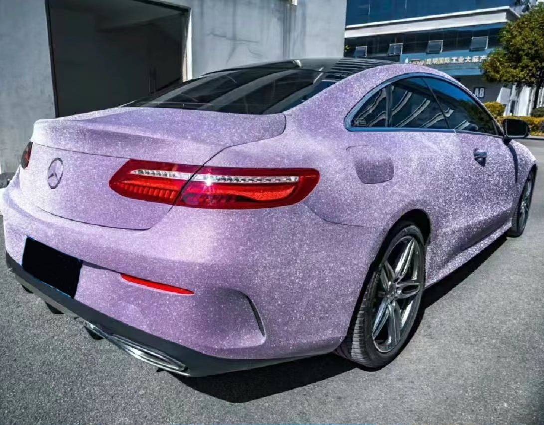 Ravoony Plus Super Glitter Purple Car Vinyl Wrap