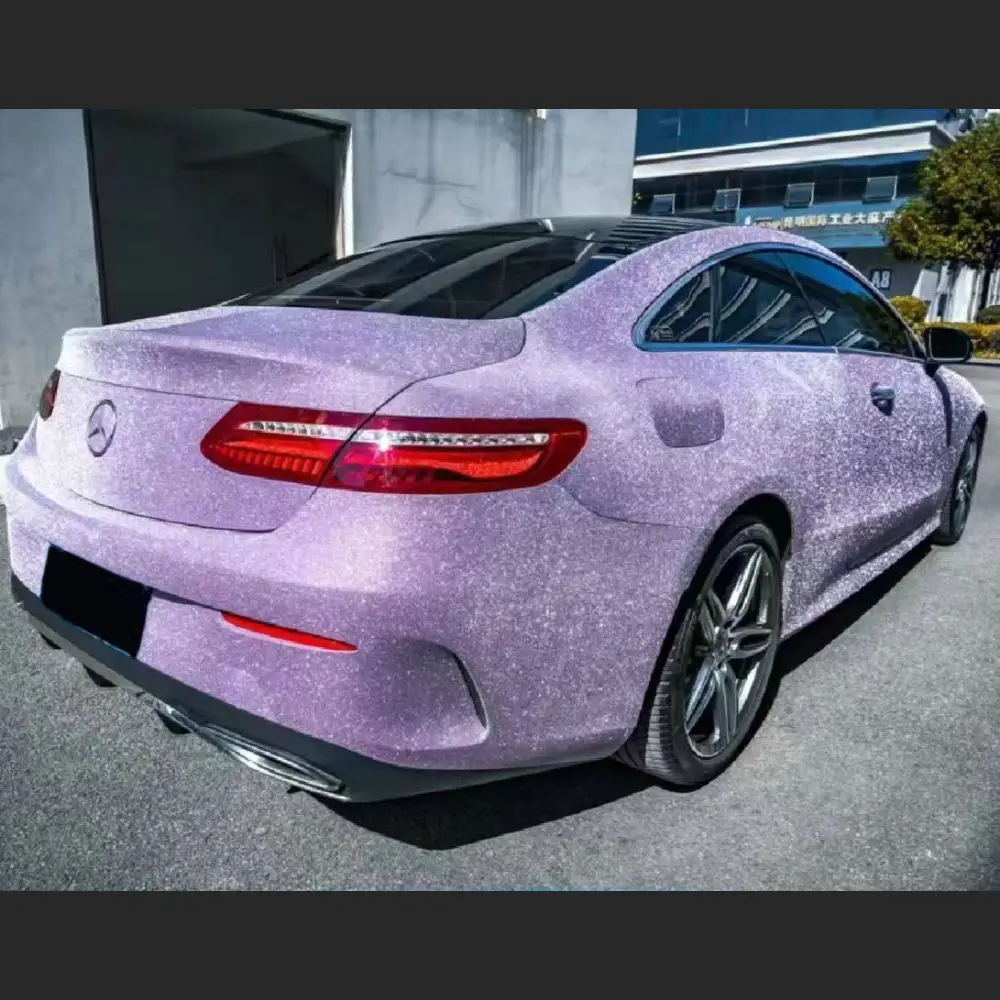 Ravoony Plus Super Glitter Purple Car Vinyl Wrap