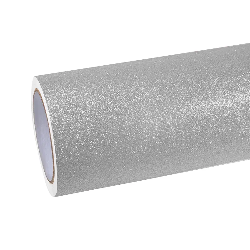 Ravoony Plus Super Glitter Silver Car Vinyl Wrap