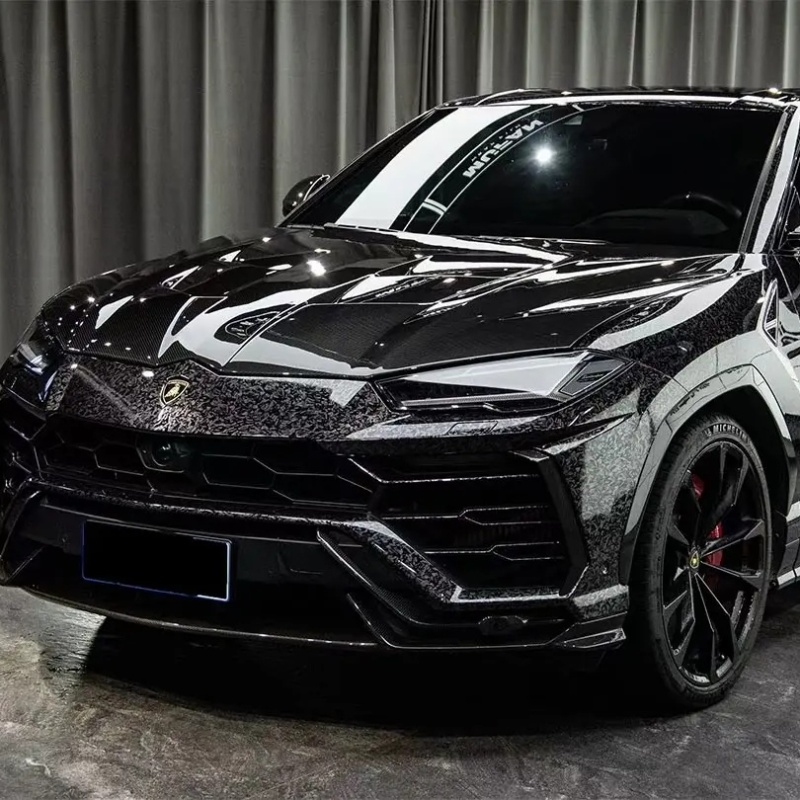 Ravoony Basic Gloss Carbon Fiber Forging Black Vinyl Wrap
