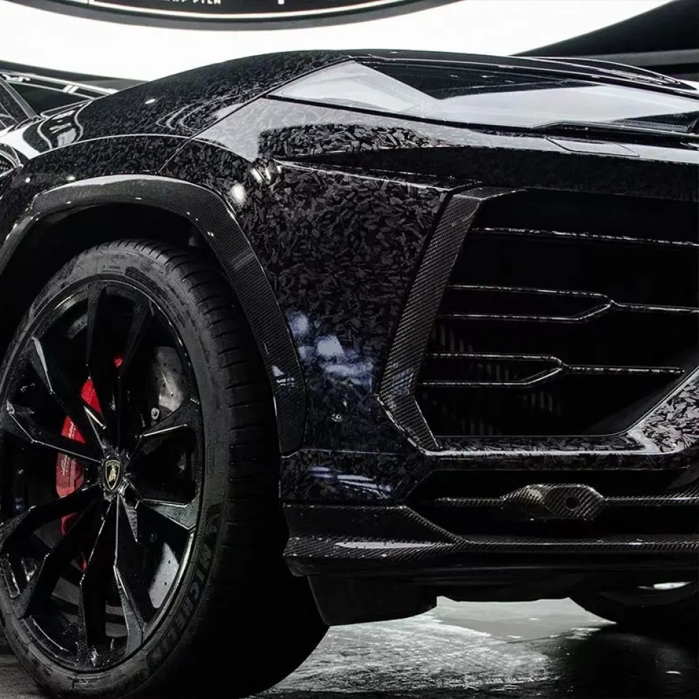 Ravoony Basic Gloss Carbon Fiber Forging Black Vinyl Wrap