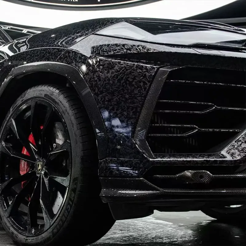 Ravoony Basic Gloss Carbon Fiber Forging Black Vinyl Wrap