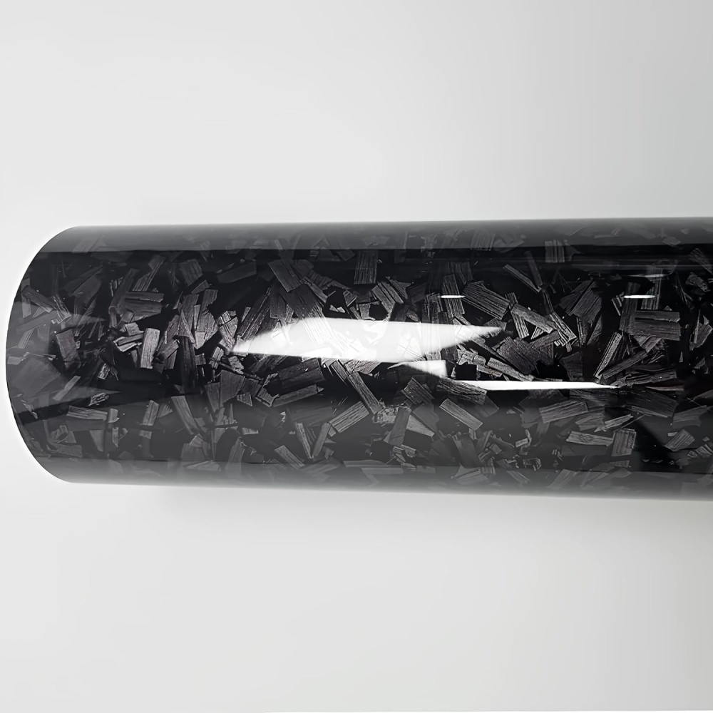 Ravoony Basic Gloss Carbon Fiber Forging Black Vinyl Wrap