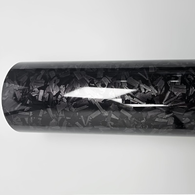 Ravoony Basic Gloss Carbon Fiber Forging Black Vinyl Wrap 01