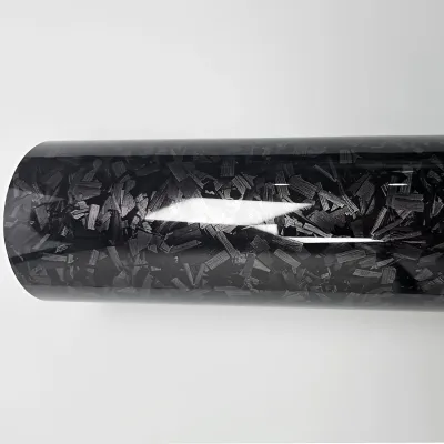 Ravoony Basic Gloss Carbon Fiber Forging Black Vinyl Wrap 01