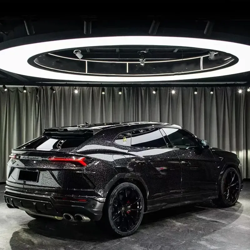 Ravoony Basic Gloss Carbon Fiber Forging Black Vinyl Wrap