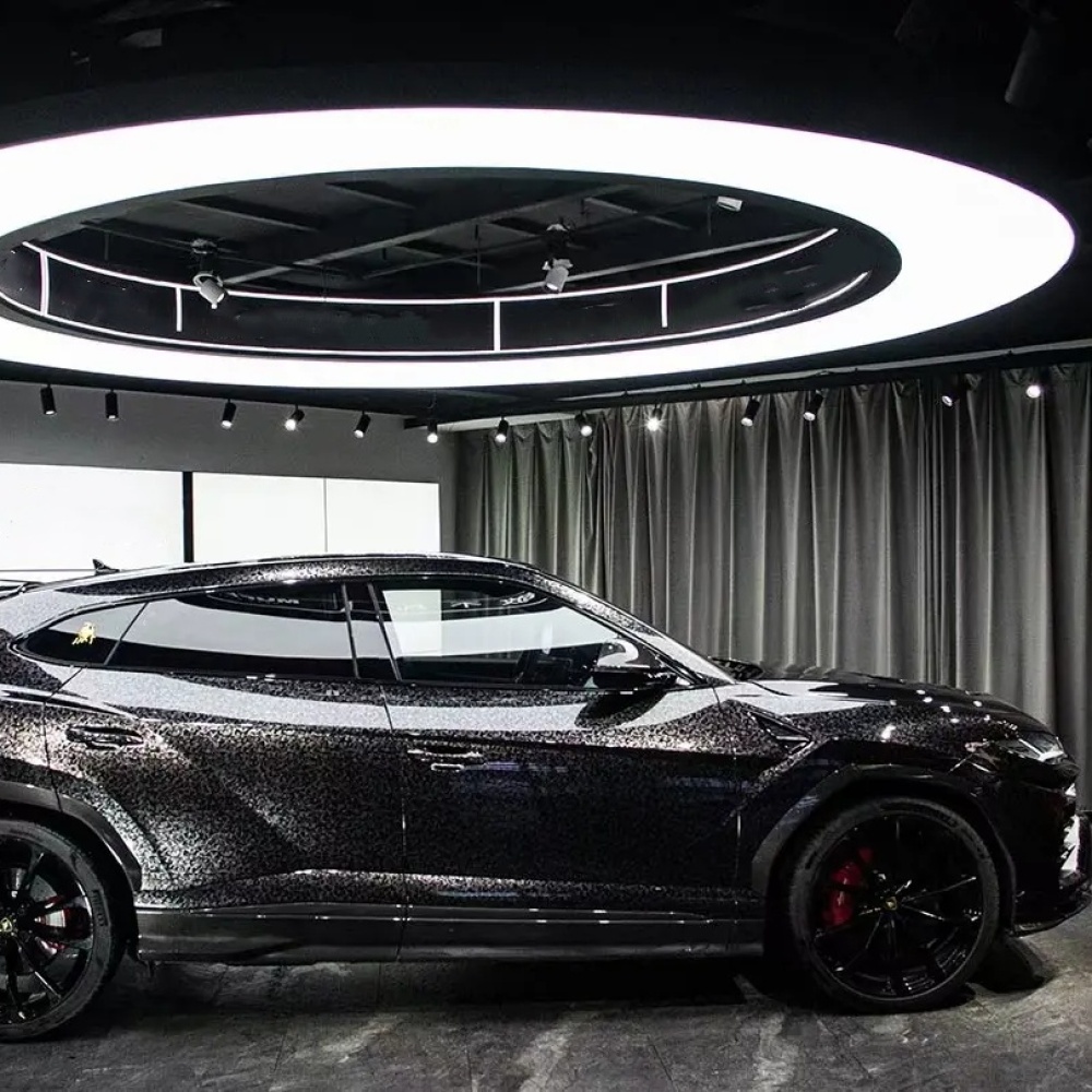 Ravoony Basic Gloss Carbon Fiber Forging Black Vinyl Wrap