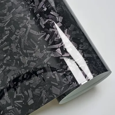 Ravoony Basic Gloss Carbon Fiber Forging Black Vinyl Wrap 02