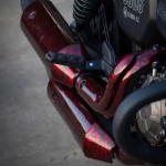 Ravoony Basic Glossy Carbon Fiber Forging Red Vinyl Car Wrap