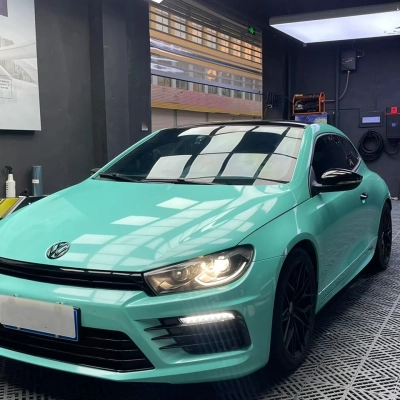 Ravoony Basic Sparkle Tiffany Car Vinyl Wrap 02