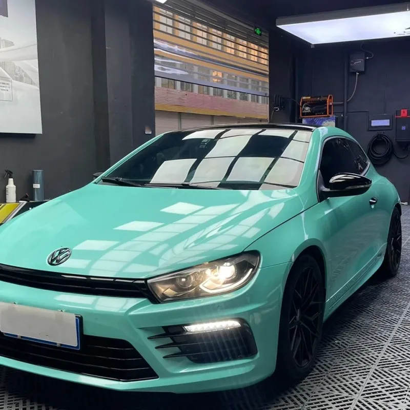 Ravoony Basic Sparkle Tiffany Car Vinyl Wrap