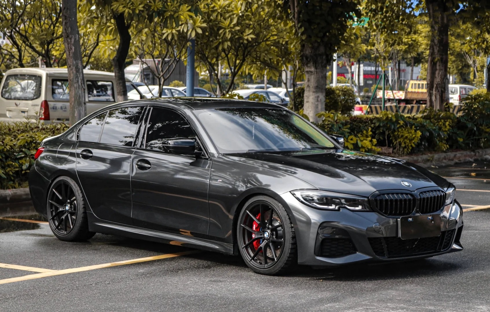 Ravoony Plus Gloss Charcoal Grey Car Wrap