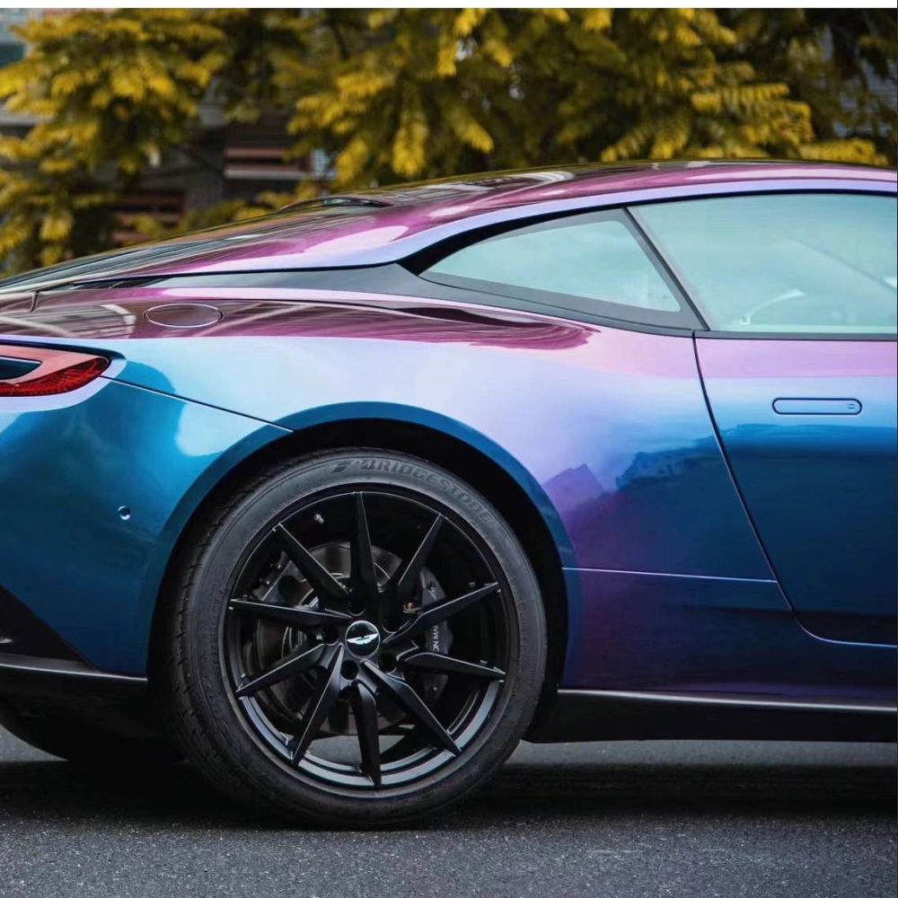 Blue Car Wrap, Best Ravoony Plus PET Magic Spectral Blue Car Wrap ...
