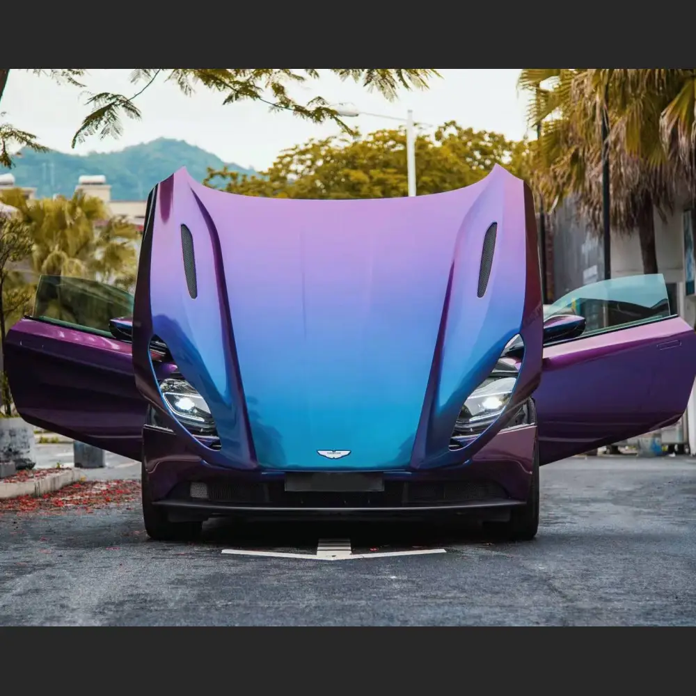 Ravoony Plus PET Magic Spectral Blue Car Wrap