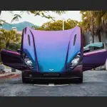 Ravoony Plus PET Magic Spectral Blue Car Wrap