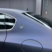 Ultra Matte Black Blue Car Vinyl Wrap