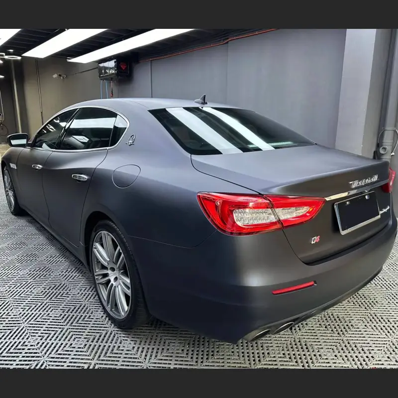 Ravoony Plus Ultra Matte Black Blue Car Vinyl Wrap