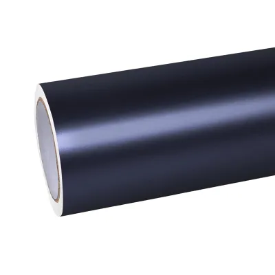 Ravoony Plus Ultra Matte Black Blue Car Vinyl Wrap 01