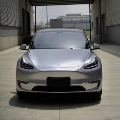 Ravoony Plus PET Glossy Audi Fleuret Silver Vinyl Car Wrap 02