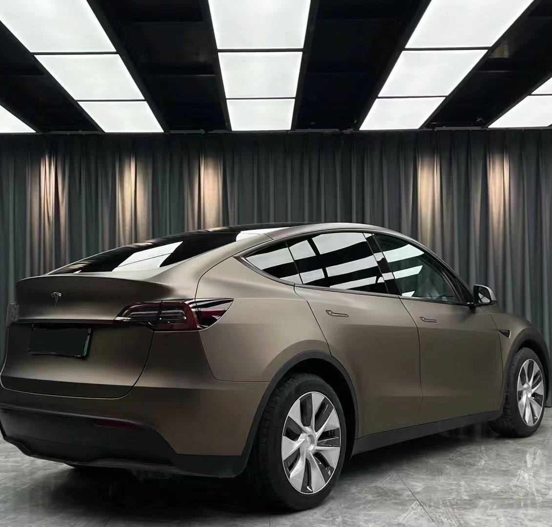 Ravoony Plus Ultra-Matte Brown Grey Car Wrap