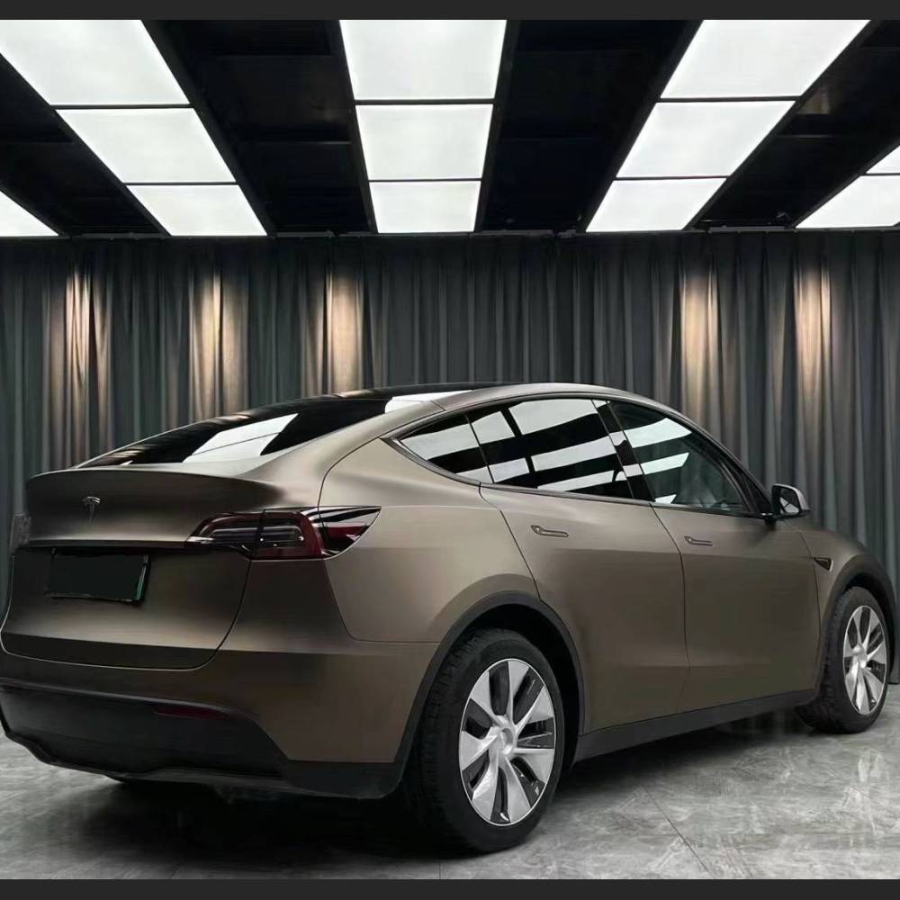 Ravoony Plus Ultra-Matte Brown Grey Car Wrap