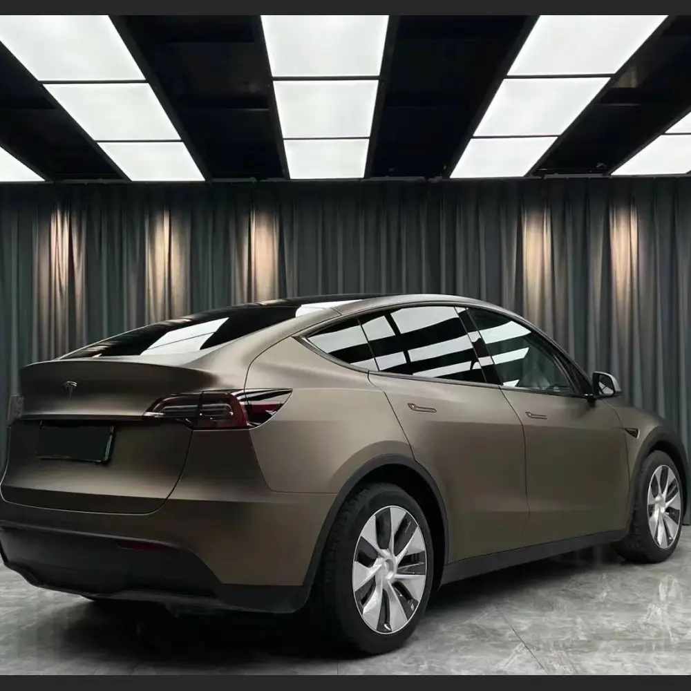 Ravoony Plus Ultra-Matte Brown Grey Car Wrap
