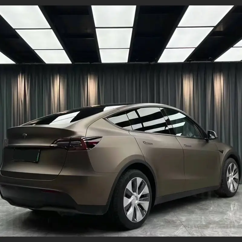 Ravoony Plus Ultra-Matte Brown Grey Car Wrap
