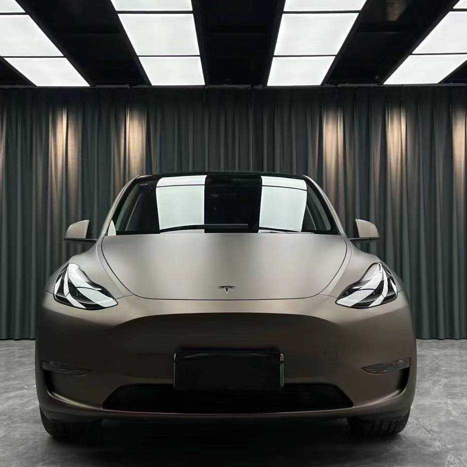 Ravoony Plus Ultra-Matte Brown Grey Car Wrap