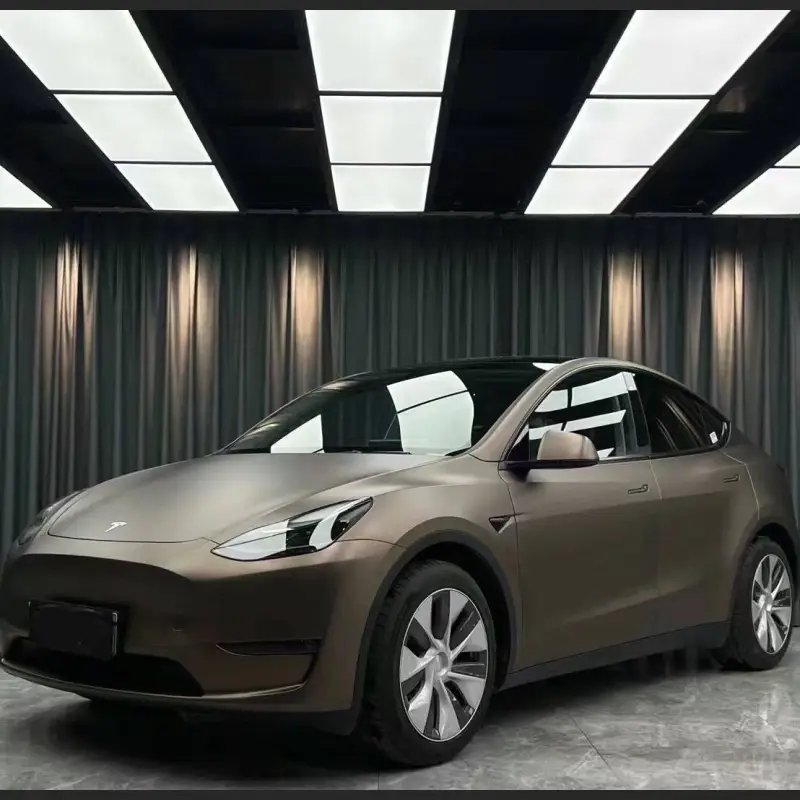 Ravoony Plus Ultra-Matte Brown Grey Car Wrap