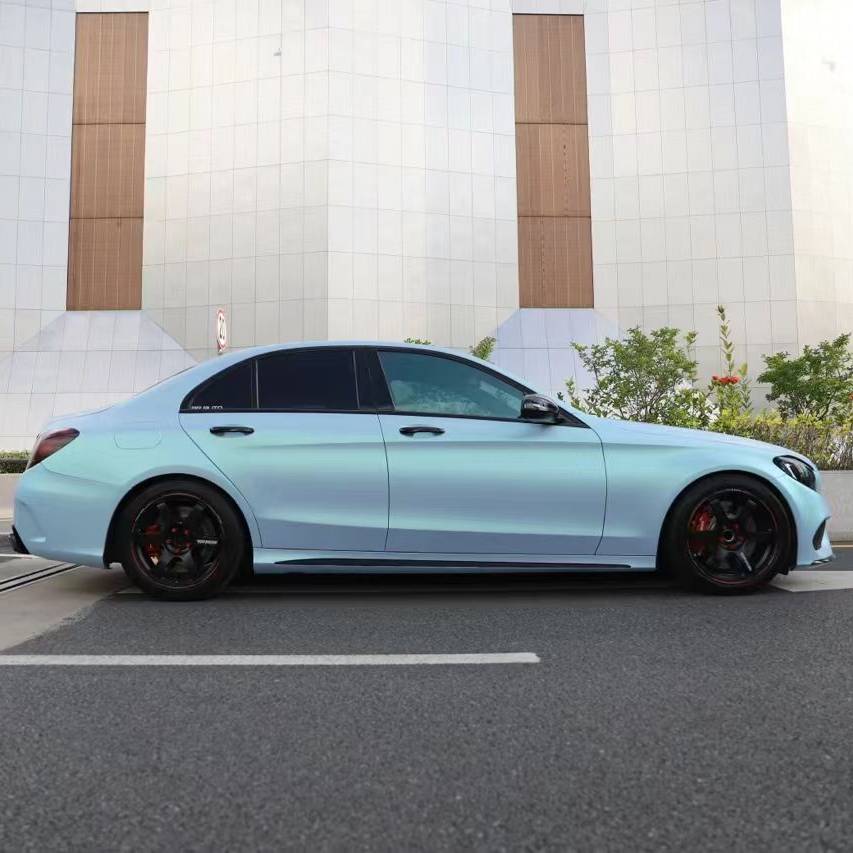 Ravoony Plus Ultra-Matte Green Blue Car Vinyl Wrap
