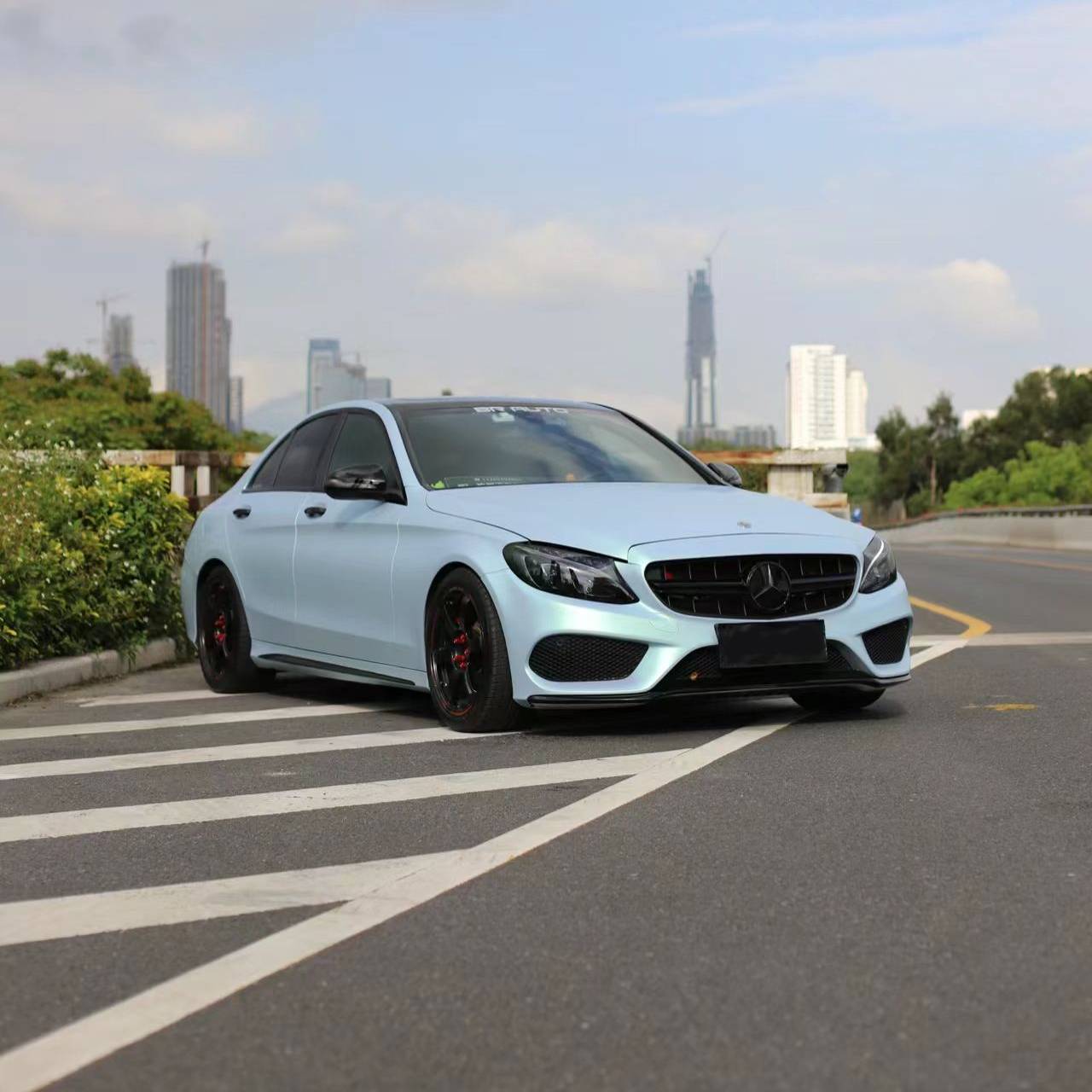 Ravoony Plus Ultra-Matte Green Blue Car Vinyl Wrap